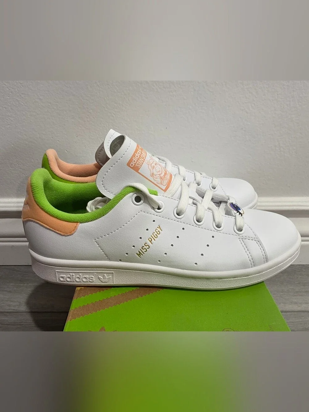 Adidas Stan Smith Kermit The Frog Miss Piggy Sneaker Limited Edition Collab